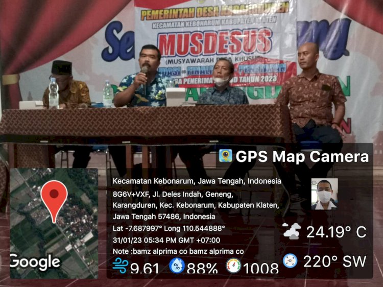 Musrenbang tingkat Desa Se Kecamatan Kebonarum