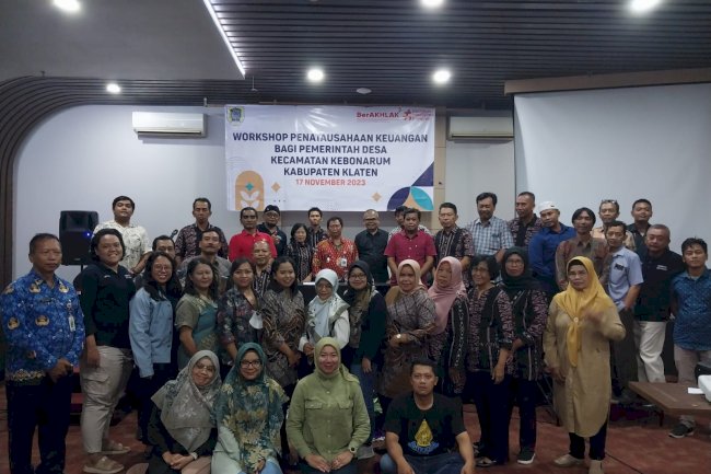 WORKSHOP PENATAUSAHAAN KEUANGAN BAGI PEMERINTAH DESA KECAMATAN KEBONARUM KABUPATEN KLATEN