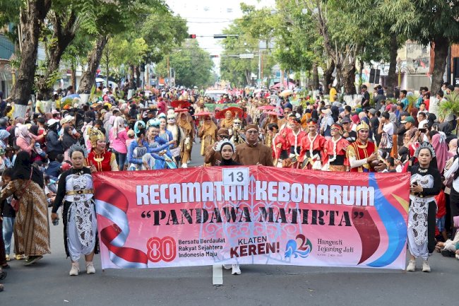 Klaten Karnaval Budaya 2025: Kebonarum Tampil Memukau dengan Tema "Pandawa Matirta"