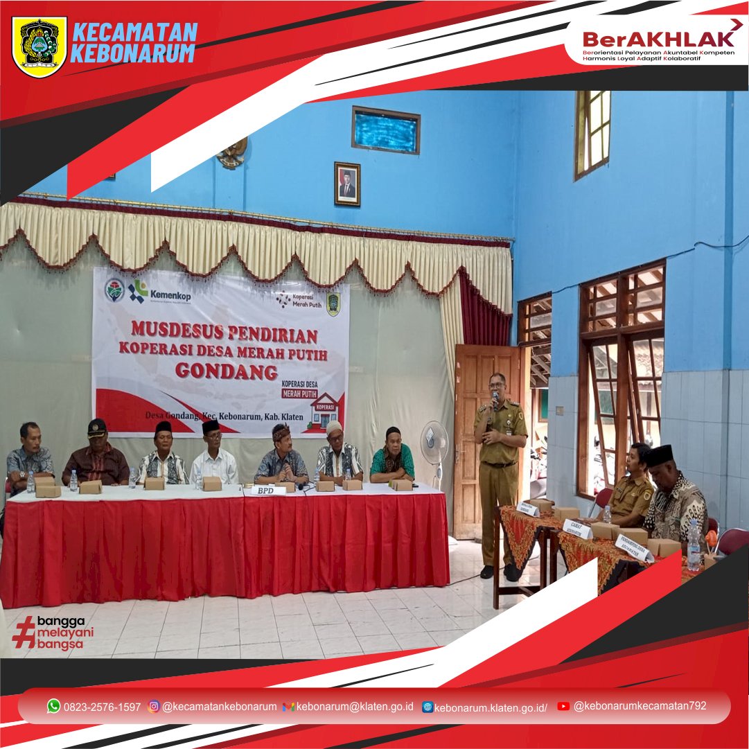 Gebyar Musyawarah Desa Khusus di Kebonarum: Tujuh Desa Sepakat Bentuk Koperasi Desa Merah Putih