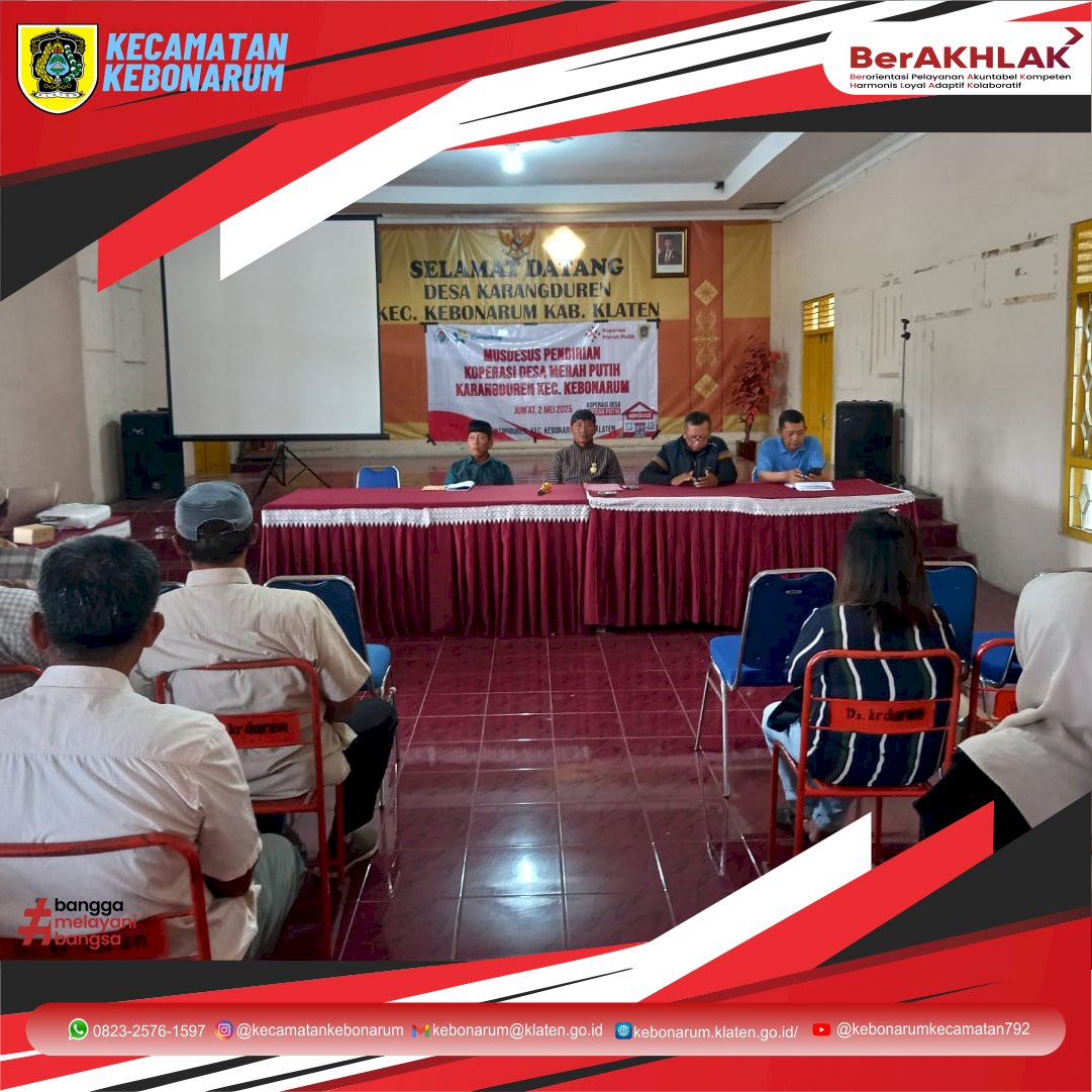 Gebyar Musyawarah Desa Khusus di Kebonarum: Tujuh Desa Sepakat Bentuk Koperasi Desa Merah Putih