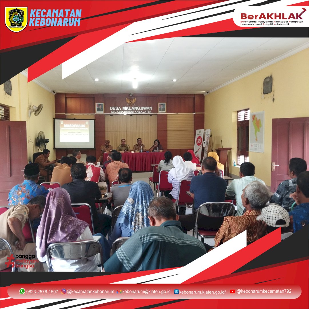 Gebyar Musyawarah Desa Khusus di Kebonarum: Tujuh Desa Sepakat Bentuk Koperasi Desa Merah Putih
