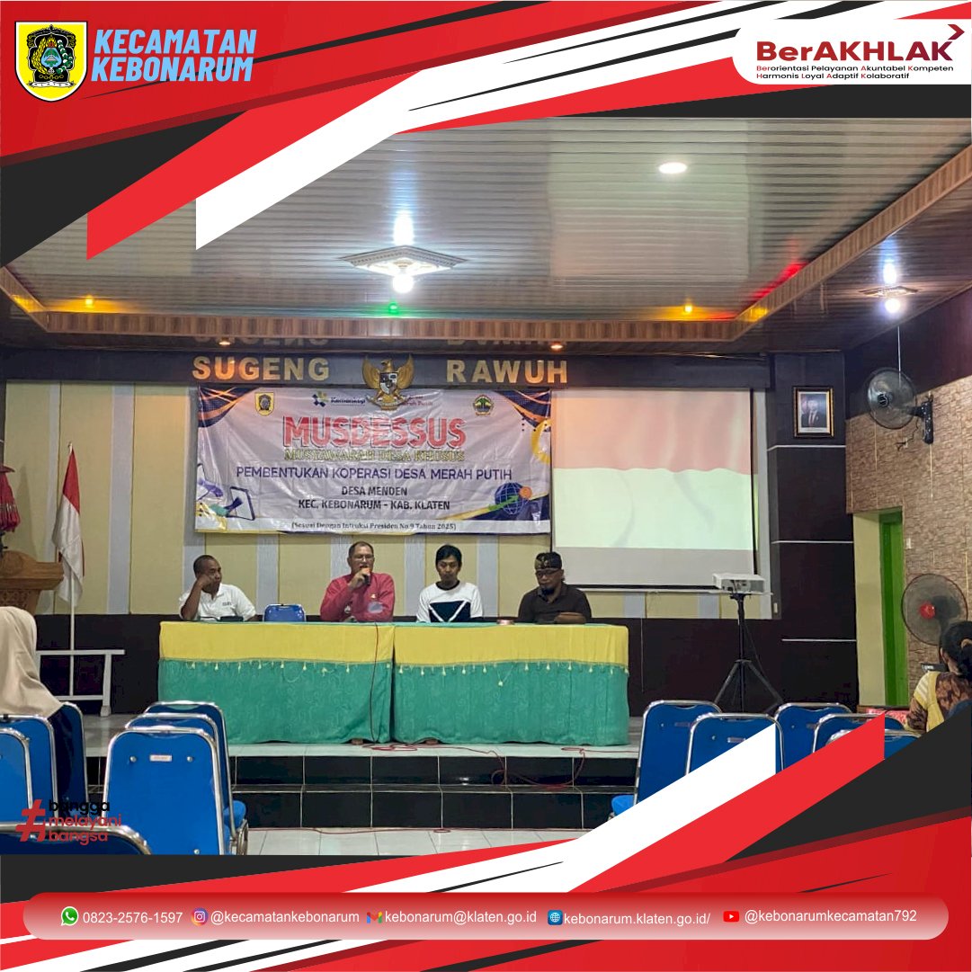 Gebyar Musyawarah Desa Khusus di Kebonarum: Tujuh Desa Sepakat Bentuk Koperasi Desa Merah Putih