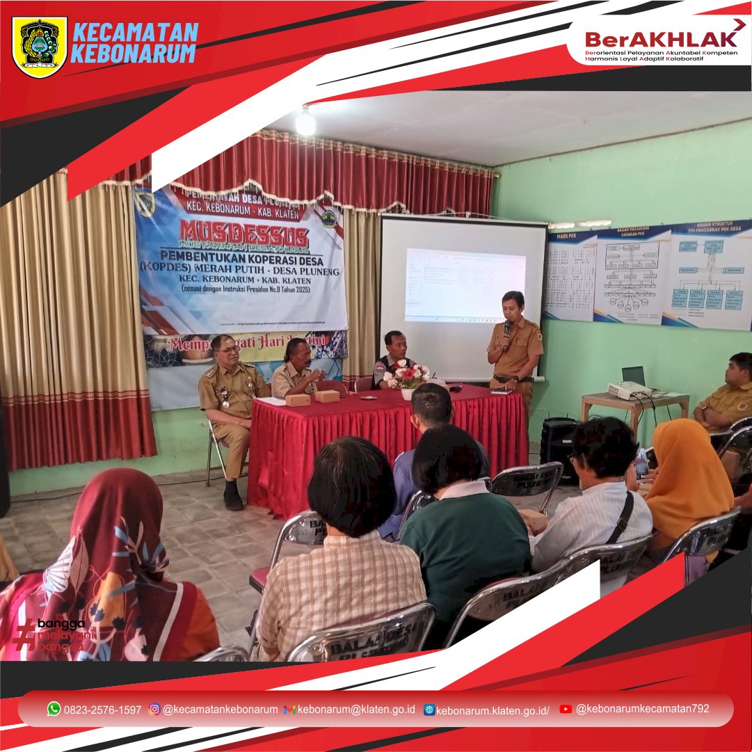 Gebyar Musyawarah Desa Khusus di Kebonarum: Tujuh Desa Sepakat Bentuk Koperasi Desa Merah Putih