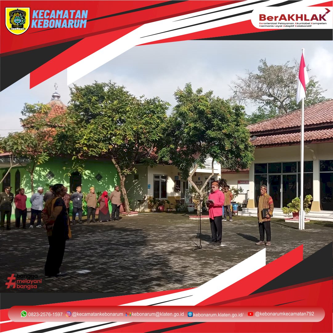 Kecamatan Kebonarum Gelar Upacara Bendera Peringati Hari Lahir Pancasila 2025
