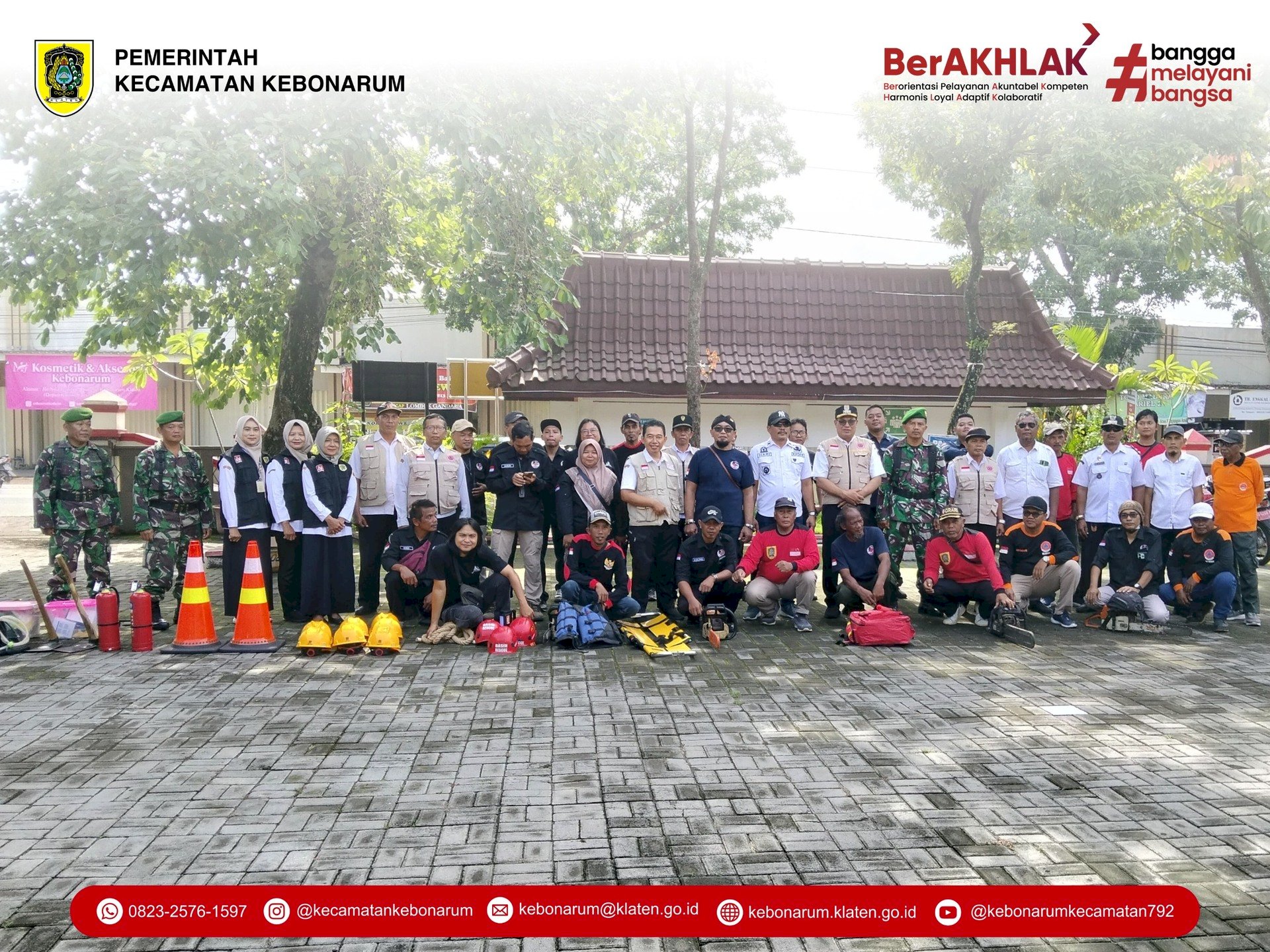 Perkuat Sinergi, Kecamatan Kebonarum Gelar Apel Siaga Bencana: Tanggap, Sigap, dan Siap!