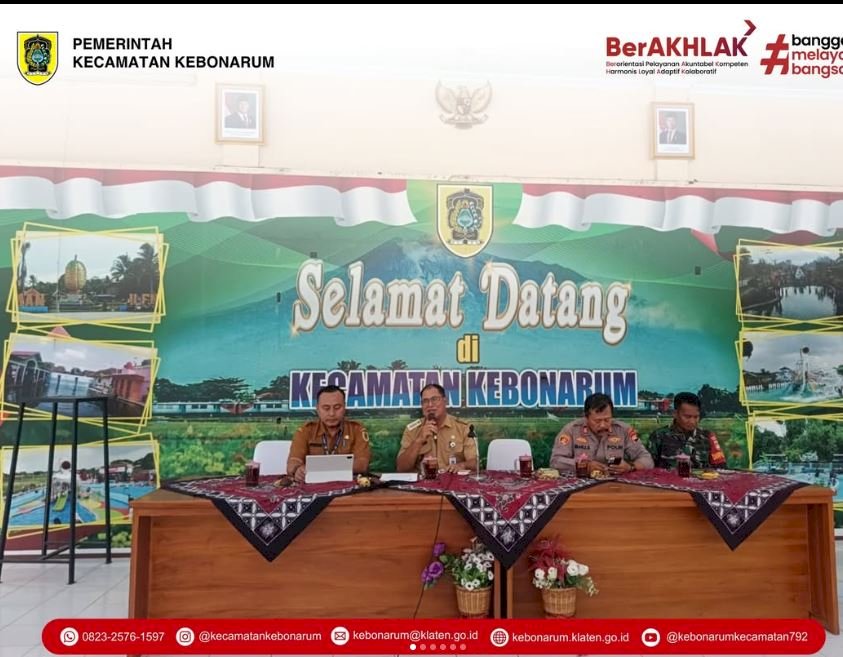Sinergi Pasca-Nataru, Kecamatan Kebonarum Gelar Rapat Evaluasi Lintas Sektoral