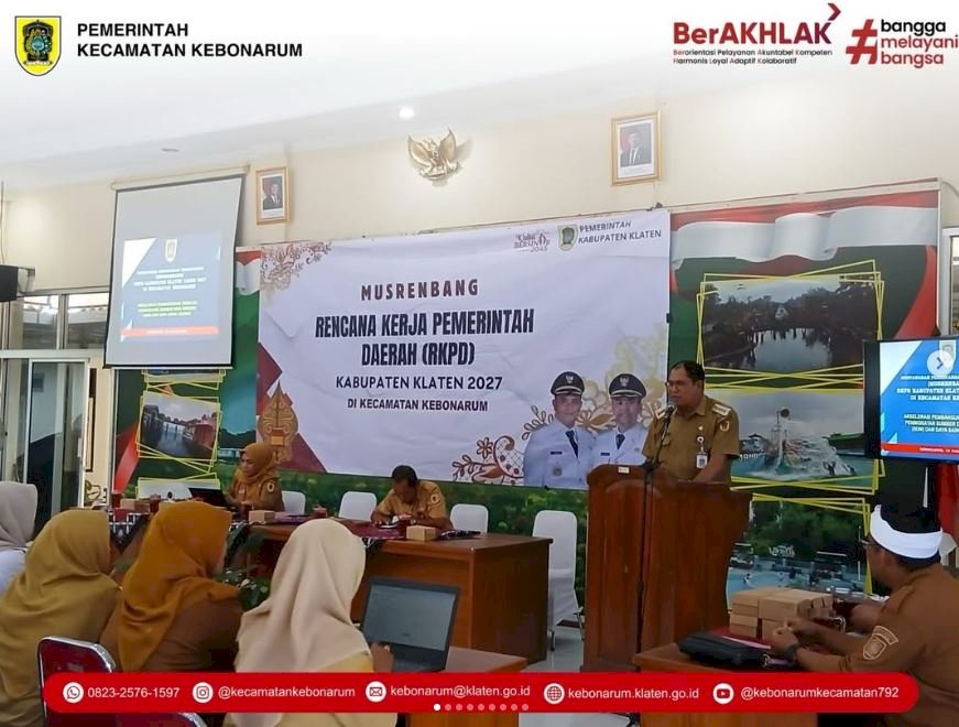 Wujudkan Pembangunan Partisipatif, Kecamatan Kebonarum Gelar Musrenbangcam 2027
