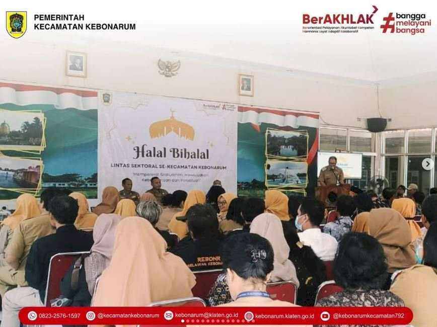 Perkuat Sinergi Lintas Sektoral, Pemerintah Kecamatan Kebonarum Gelar Halalbihalal Jalin Harmoni